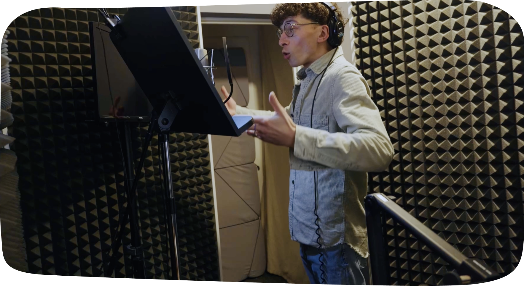 Voices in the booth