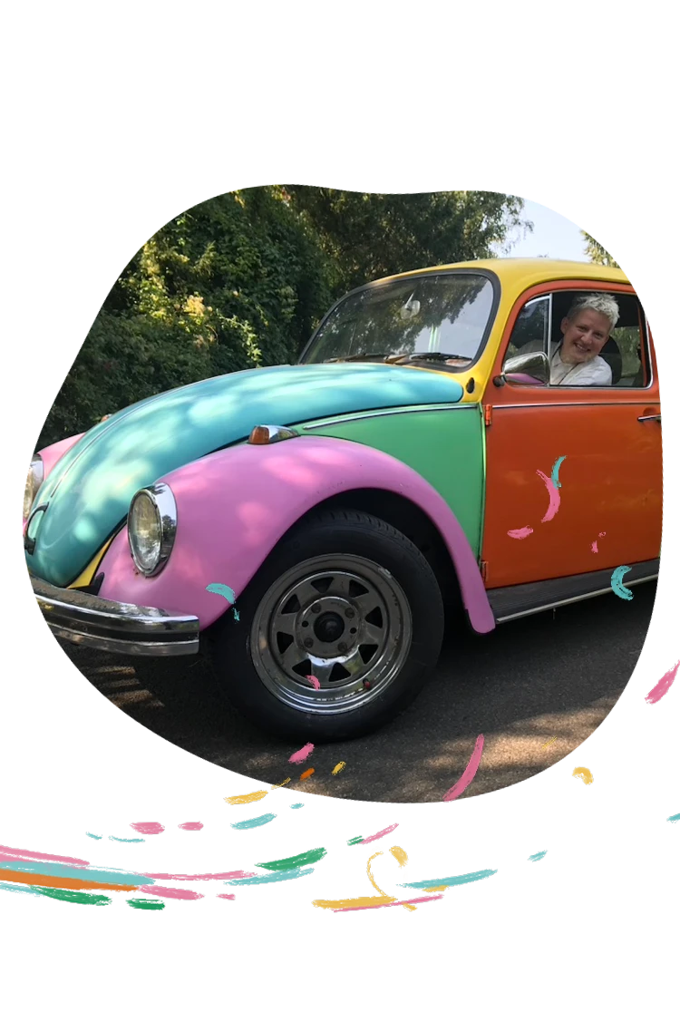 Beetle car scene