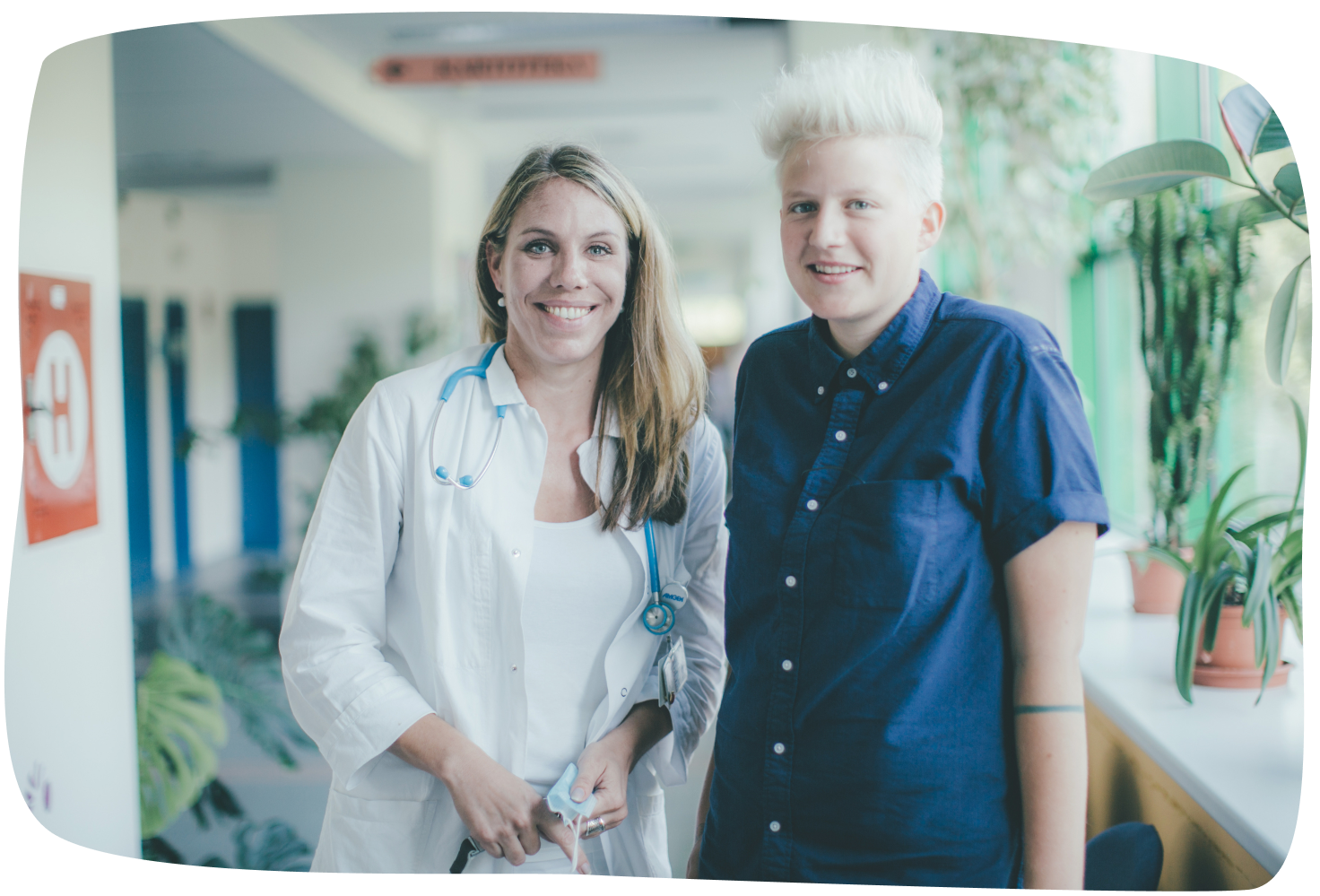Eliška with MUDr. Lucie Hrdličková