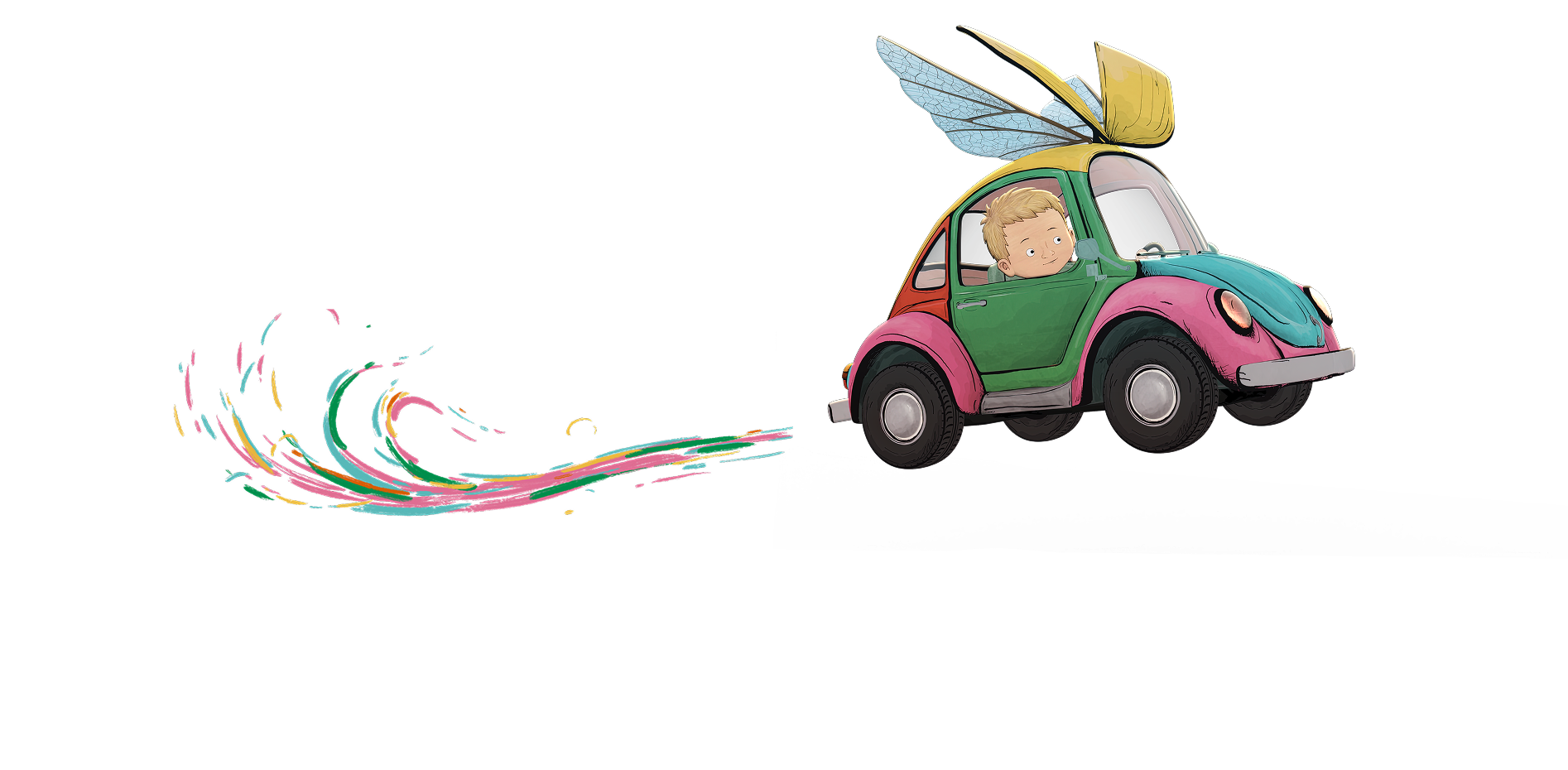 Baldies car illustration