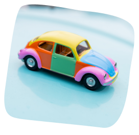 Baldies beetle car toy