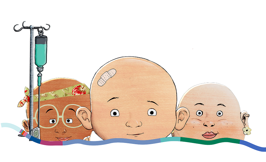 Three Baldies characters