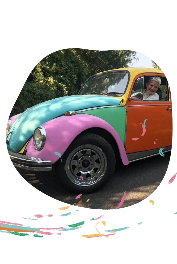 Beetle car scene