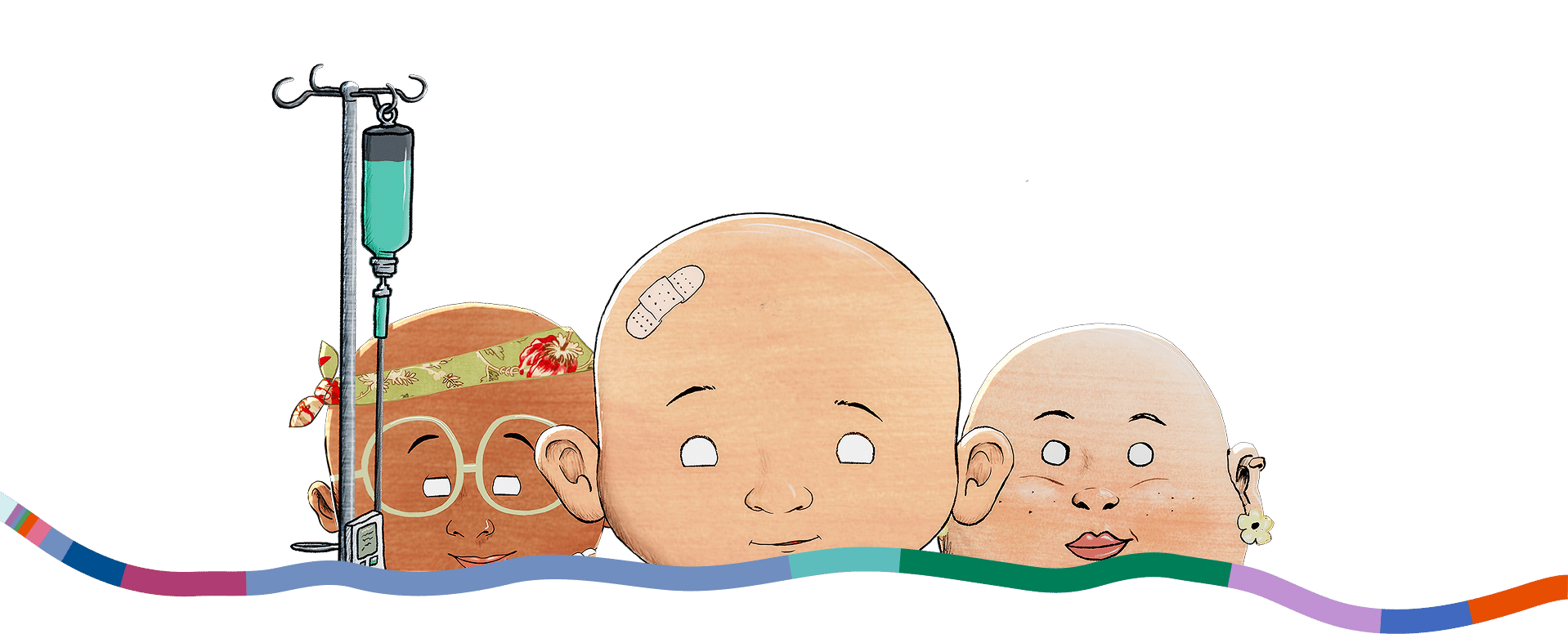 Three Baldies characters